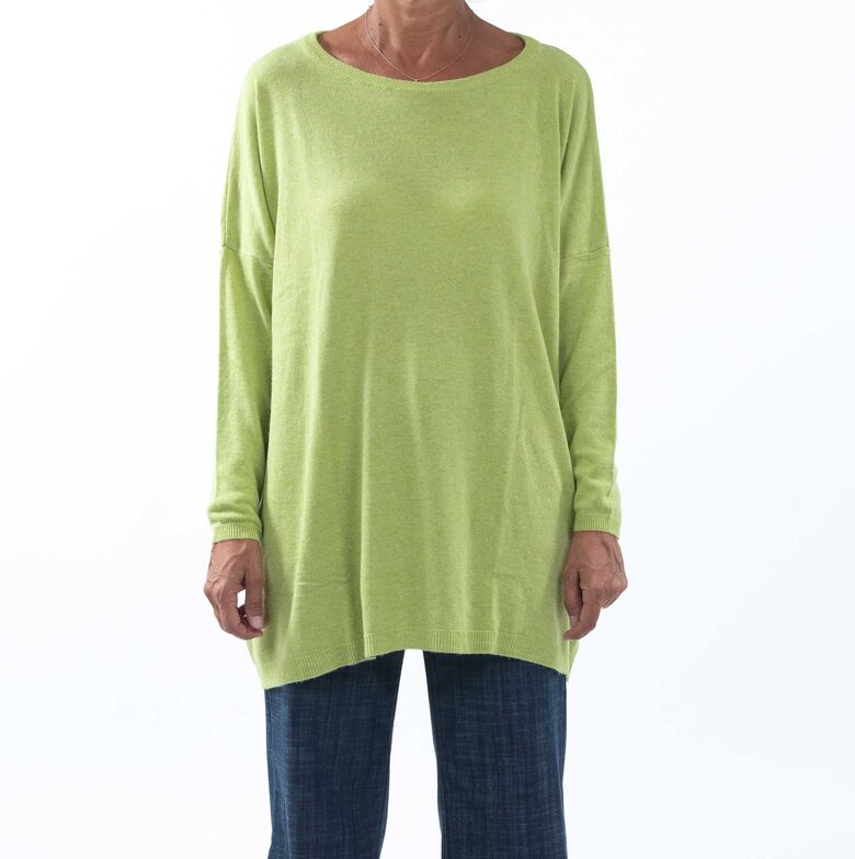 Džemperis ar viskozi un angoru, zaļš